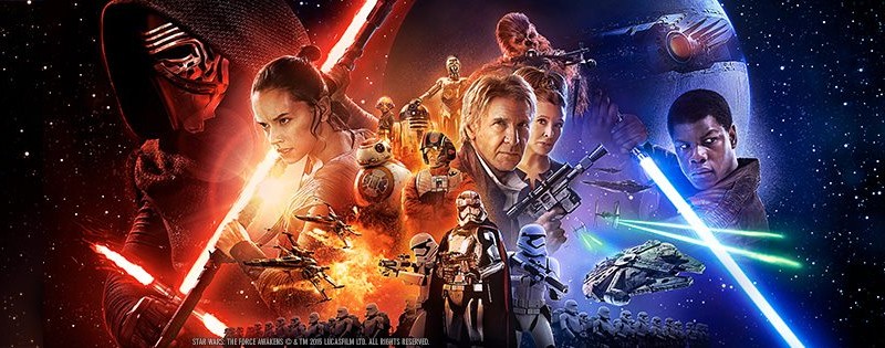 Star Wars Episode VII The Force Awakens, 2-sheet poster artwork.
