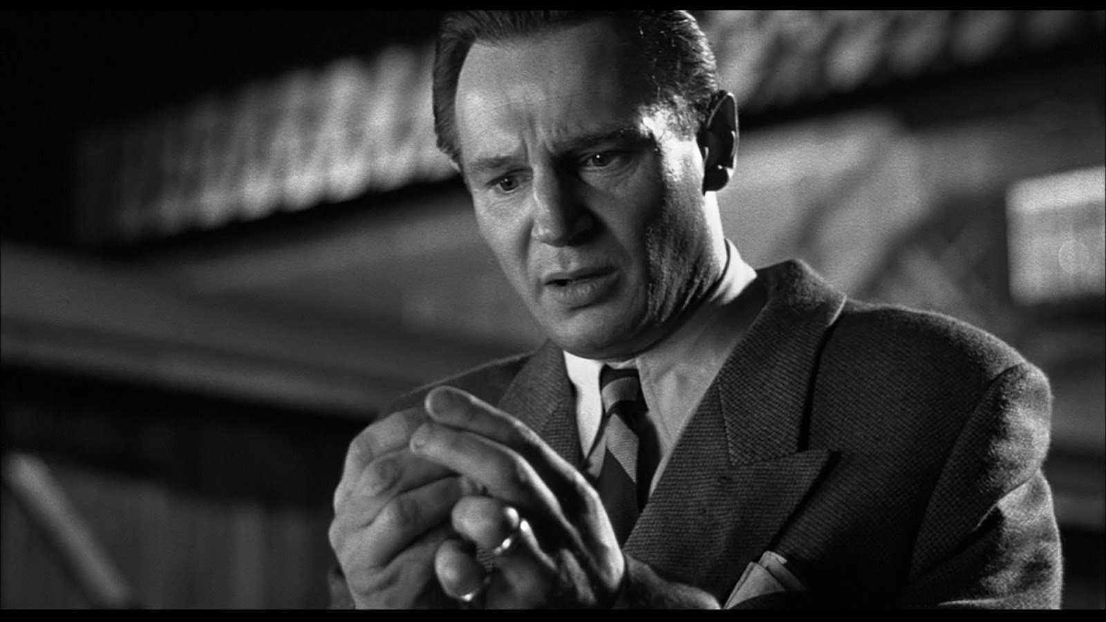 Liam Neeson in SCHINDLER'S LIST (1993) © Universal Pictures